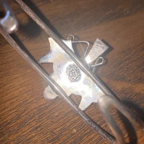 Mexico TAXCO Sterling Silver 925 22g GRAPES Grapevine Leaves Cuff Bracelet - Picture 9 of 12